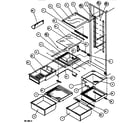 Amana SXDT522J-P7845301W shelving & drawers (ref) diagram