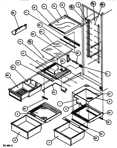 Shelving & drawers (ref)