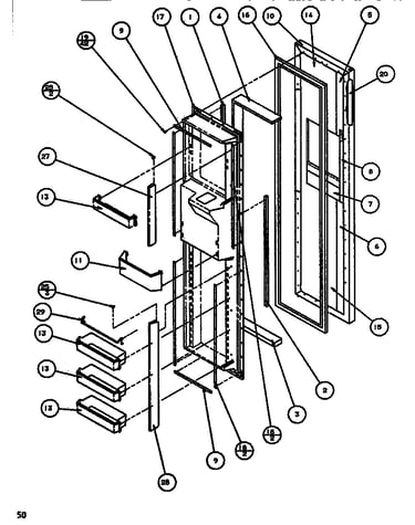 Freezer door