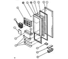 Amana SBDT520J-P7845303W refrigerator door diagram