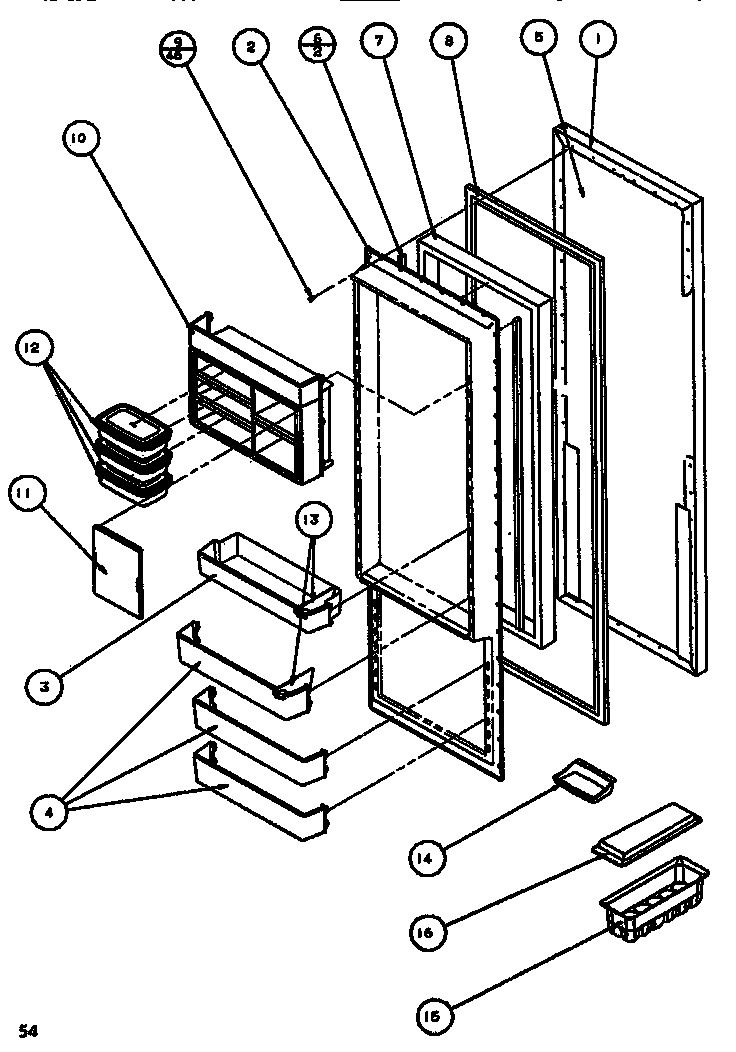 Refrigerator door