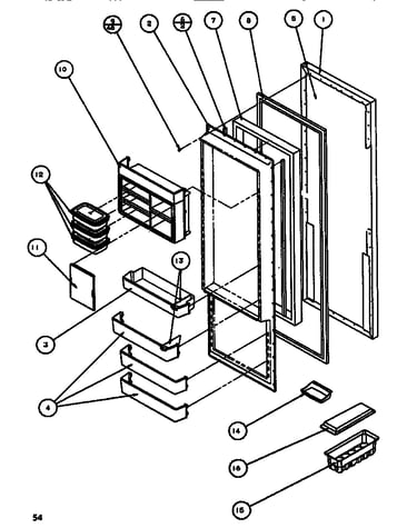 Refrigerator door