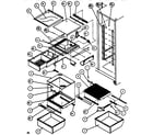 Amana SBDT520J-P7845303W shelving & drawers (ref) diagram