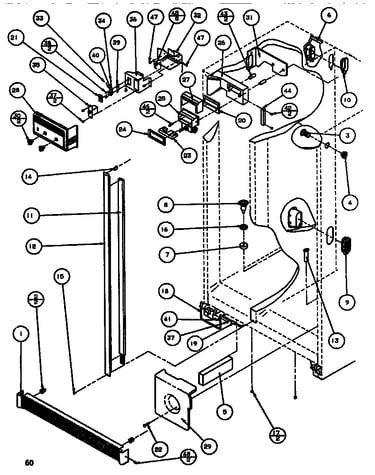 Controls & cabinet (ref/frz)