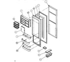 Amana SB520K-P1140701W refrigerator door diagram