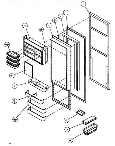Refrigerator door