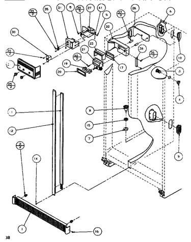 Controls & cabinet (ref/frz)