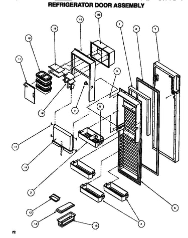 Refrigerator door
