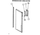 Amana SXDE528MW-P1173401W refrigerator door (cont.) diagram
