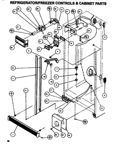 Controls & cabinet (ref/frz)