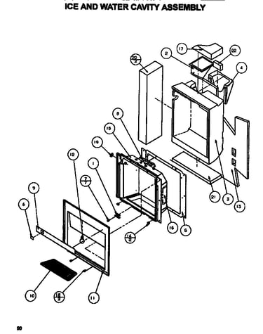 Ice & water cavity assembly