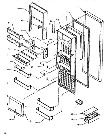 Refrigerator door