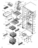 Freezer shelving & ref light