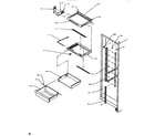 Amana SB520SW-P1185001WW shelving & drawers (ref) diagram
