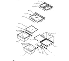 Amana SR520SW-P1183001WW shelving & drawers (ref) diagram