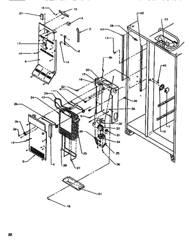 Evaporator & handling (freezer)