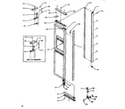 Amana SRDE520SBW-P1183102WW door/hinge/trim freezer diagram