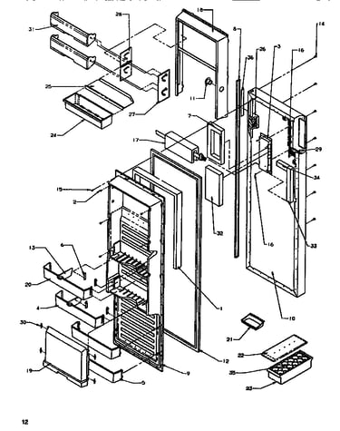 Refrigerator door