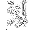 Amana SRDE520SW-P1183101WW shelving & drawers (ref) diagram