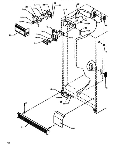 Controls & cabinet (ref/frz)