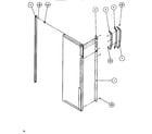 Amana SXDE526M-P1164001W refrigerator door (cont.) diagram