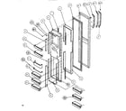 Amana SXDE522K-P1109902W freezer door diagram