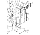 Amana SXDE522M-P1164002W door/hinge/trim refrigerator diagram