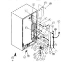 Amana SXDE522M-P1164002W cabinet back diagram