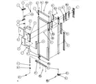 Amana SBDE520M-P1164003W door/hinge/trim refrigerator diagram
