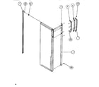 Amana SBDE520M-P1164003W refrigerator door (cont.) diagram