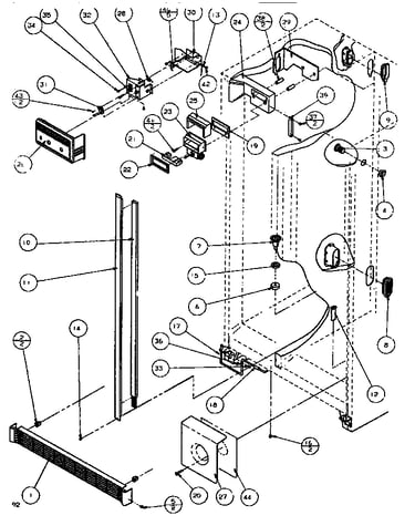 Controls & cabinet (ref/frz)