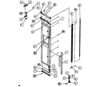 Amana SBDT520K-P1110001W door/hinge/trim freezer diagram