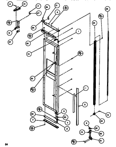Door/hinge/trim freezer