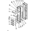Amana SBDT520K-P1110001W freezer door diagram