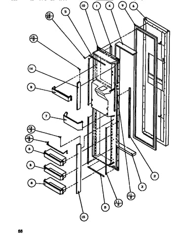Freezer door