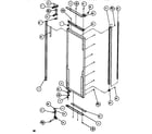 Amana SBDT520K-P1110001W door/hinge/trim refrigerator diagram