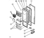 Amana SBDT520M-P1164101W refrigerator door diagram