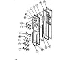 Amana SXDT522K-P1140601W freezer door diagram