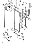 Door/hinge/trim refrigerator