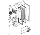 Amana SXDT522M-P1164201W refrigerator door diagram