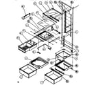 Amana SXDT522M-P1164201W shelving & drawers (ref) diagram
