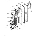 Amana SSD522NBW-P1181001WW freezer door diagram