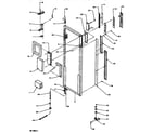 Amana SSD522NBW-P1181001WW door/hinge/trim refrigerator diagram