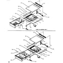 Amana SSD522NBW-P1181001WW shelving & drawers (ref) diagram