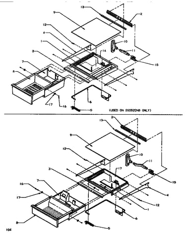 Shelving & drawers (ref)