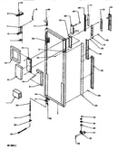 Door/hinge/trim refrigerator