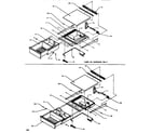 Amana SXD520NW-P1181101WW shelving & drawers (ref) diagram