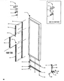 Door/hinge/trim refrigerator