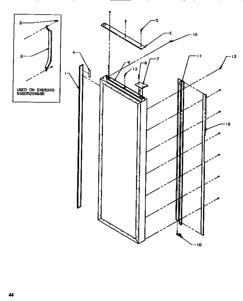 DOOR & HANDLE TRIM REFRIGERATOR