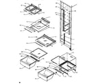 Amana SXD520SL-P1182401WL shelving & drawers (ref) diagram